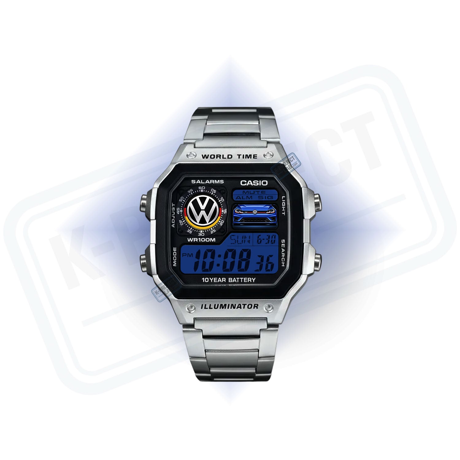 Casio AE-1200 'R-Line VII Midnight' Custom Mod - Casino Royale