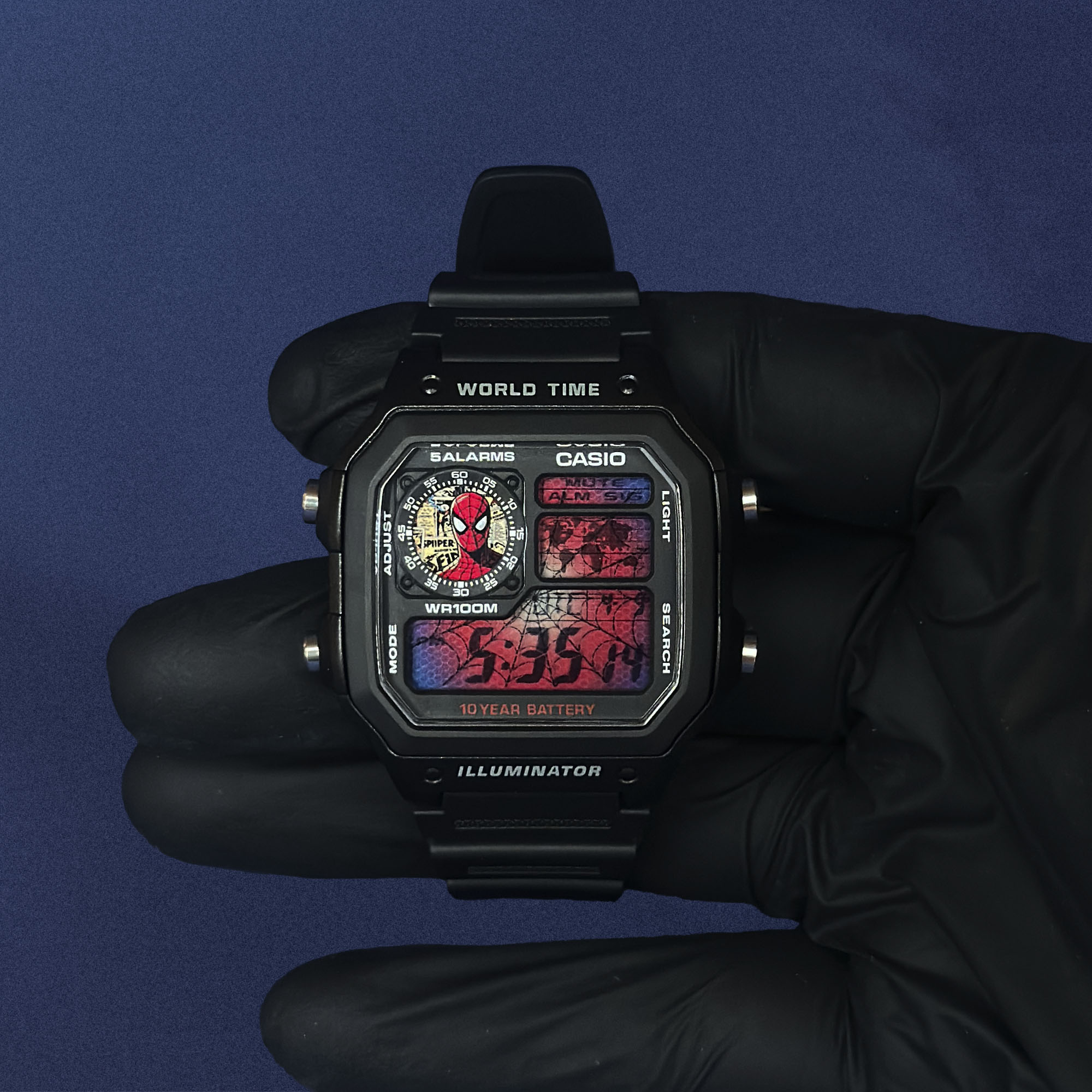 Casio AE-1200 'Comic Verse – Web Archive' Custom Mod - Casino Royale
