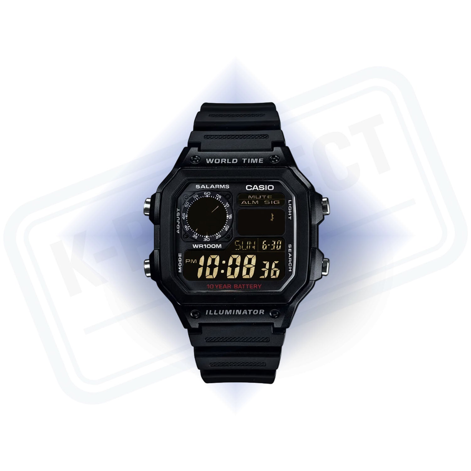 Casio AE-1200 'Ghost' Edición Personalizada Mod - Casino Royale