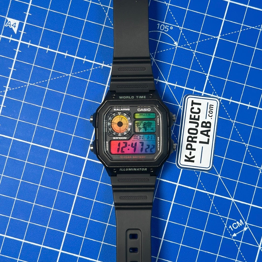 Casio AE-1200 'Señal Ámbar' Modificación Personalizada - Edición Casino Royale