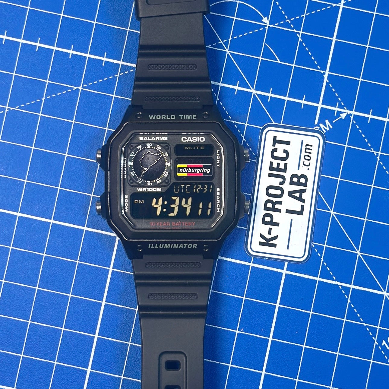 Casio AE-1200 'Señal de Nordschleife' Modificación Personalizada - Edición Casino Royale