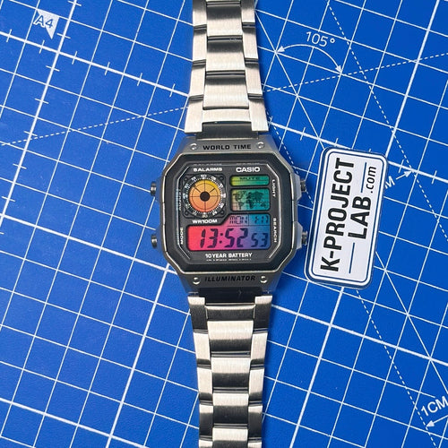 Casio AE-1200 'Señal Ámbar' Modificación Personalizada - Edición Casino Royale