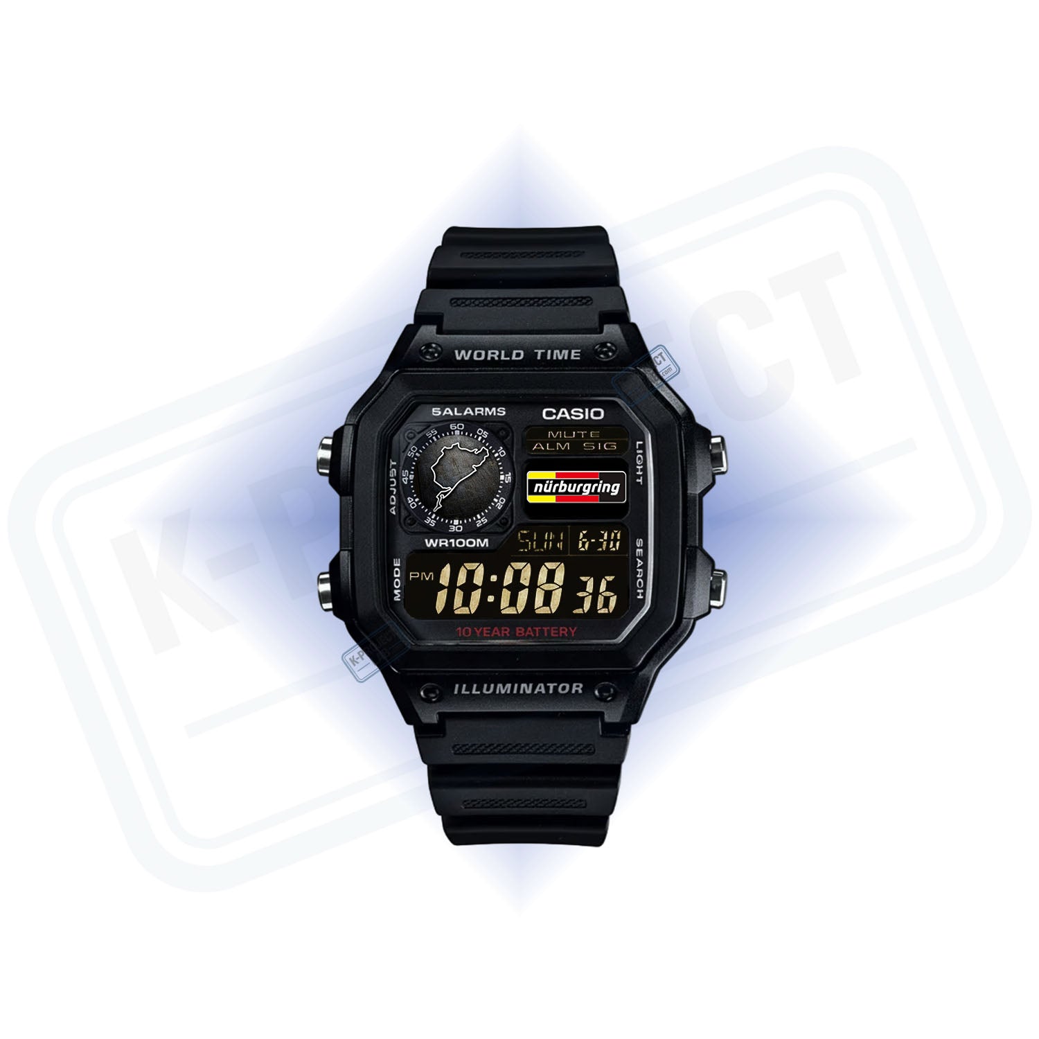 Casio AE-1200 'Señal de Nordschleife' Modificación Personalizada - Edición Casino Royale