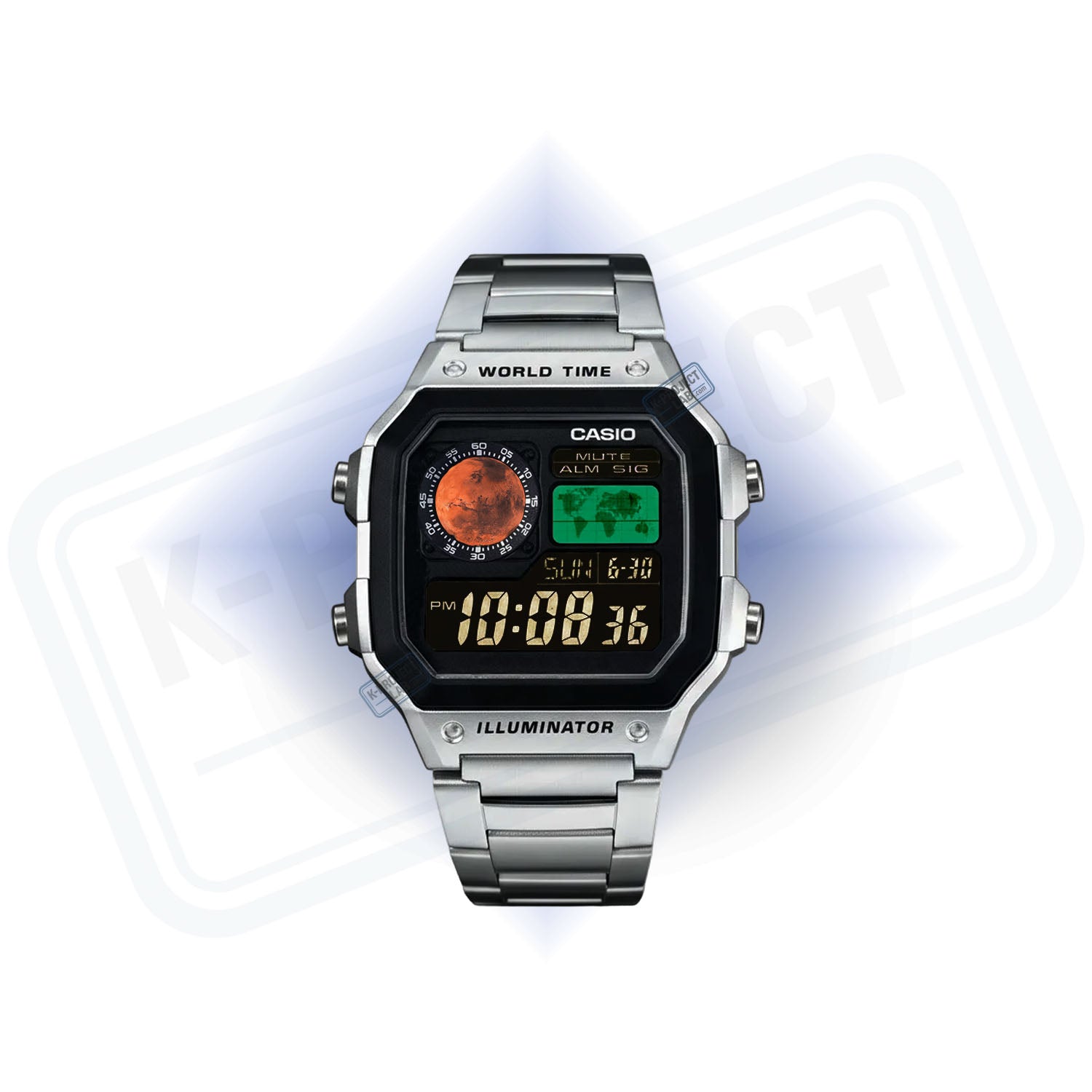 Casio AE-1200 'Red Dominion' Modificación Personalizada - Edición Casino Royale