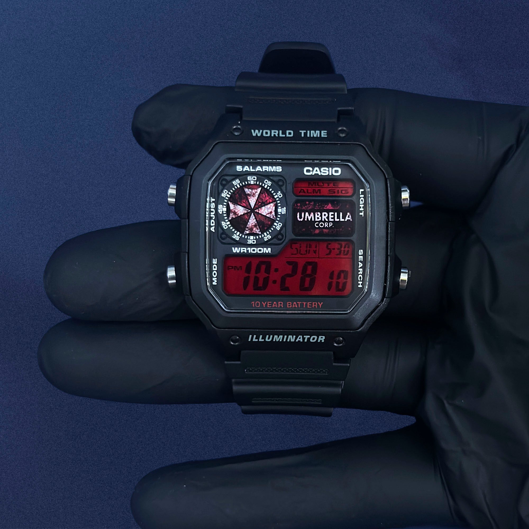 Casio AE-1200 'Outbreak Protocol' Custom Mod - Casino Royale