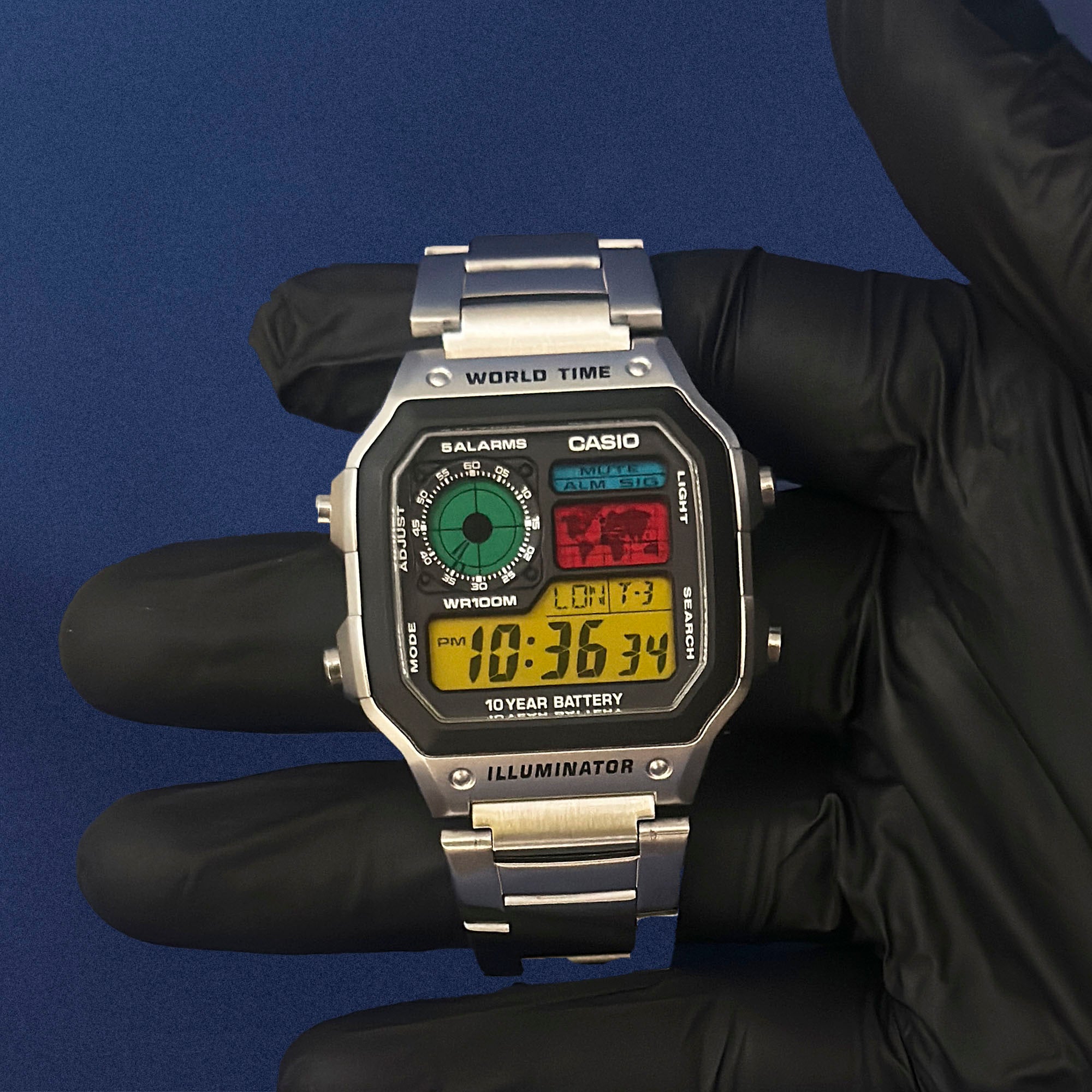 Casio AE-1200 'Retro Consola 90’s' Custom Mod - Edición Casino Royale