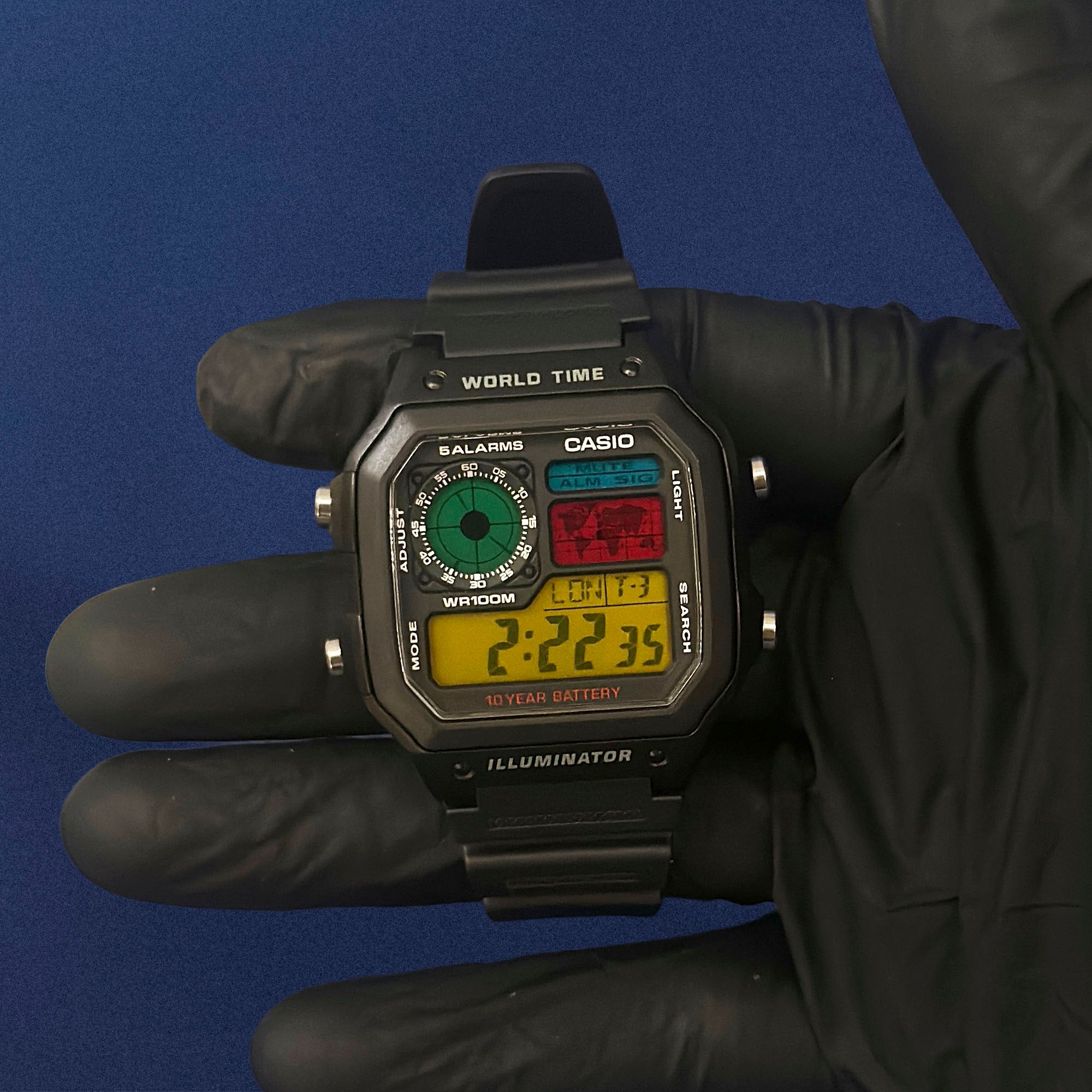 Casio AE-1200 'Retro Consola 90’s' Custom Mod - Edición Casino Royale
