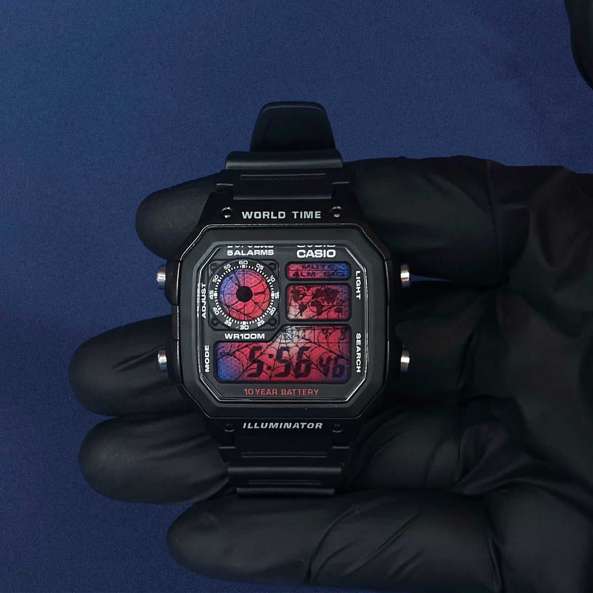 Casio AE-1200 'Spider Sense – Web Protocol' Custom Mod - Casino Royale
