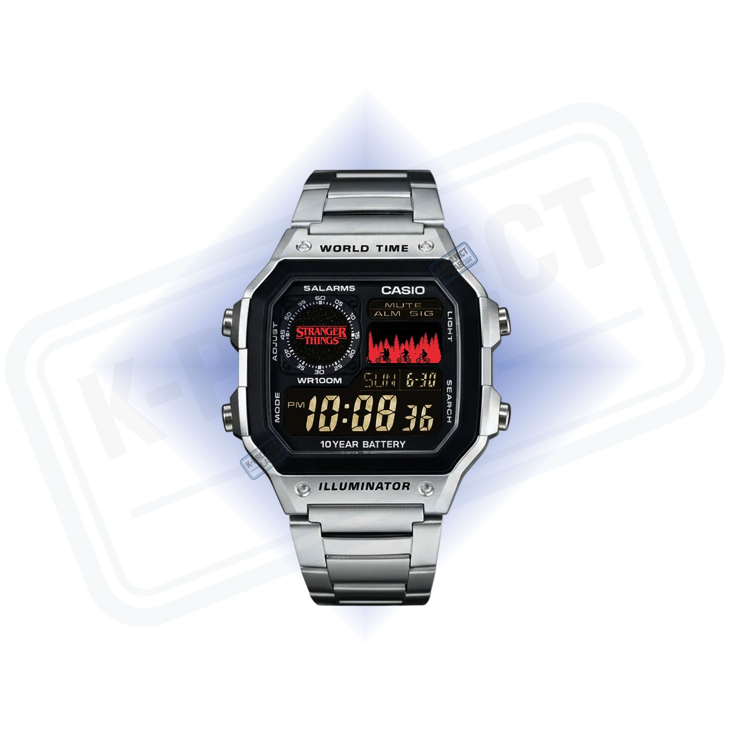 Casio AE-1200 ' 'Stranger Things – Upside Down Signal' Custom Mod - Casino Royale Edition