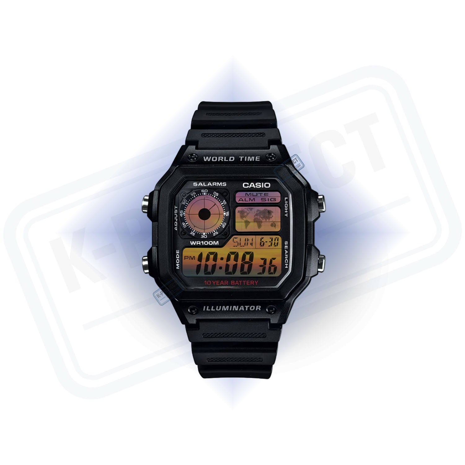Casio AE-1200 'Sunset Horizon' Custom Mod - Edición Casino Royale
