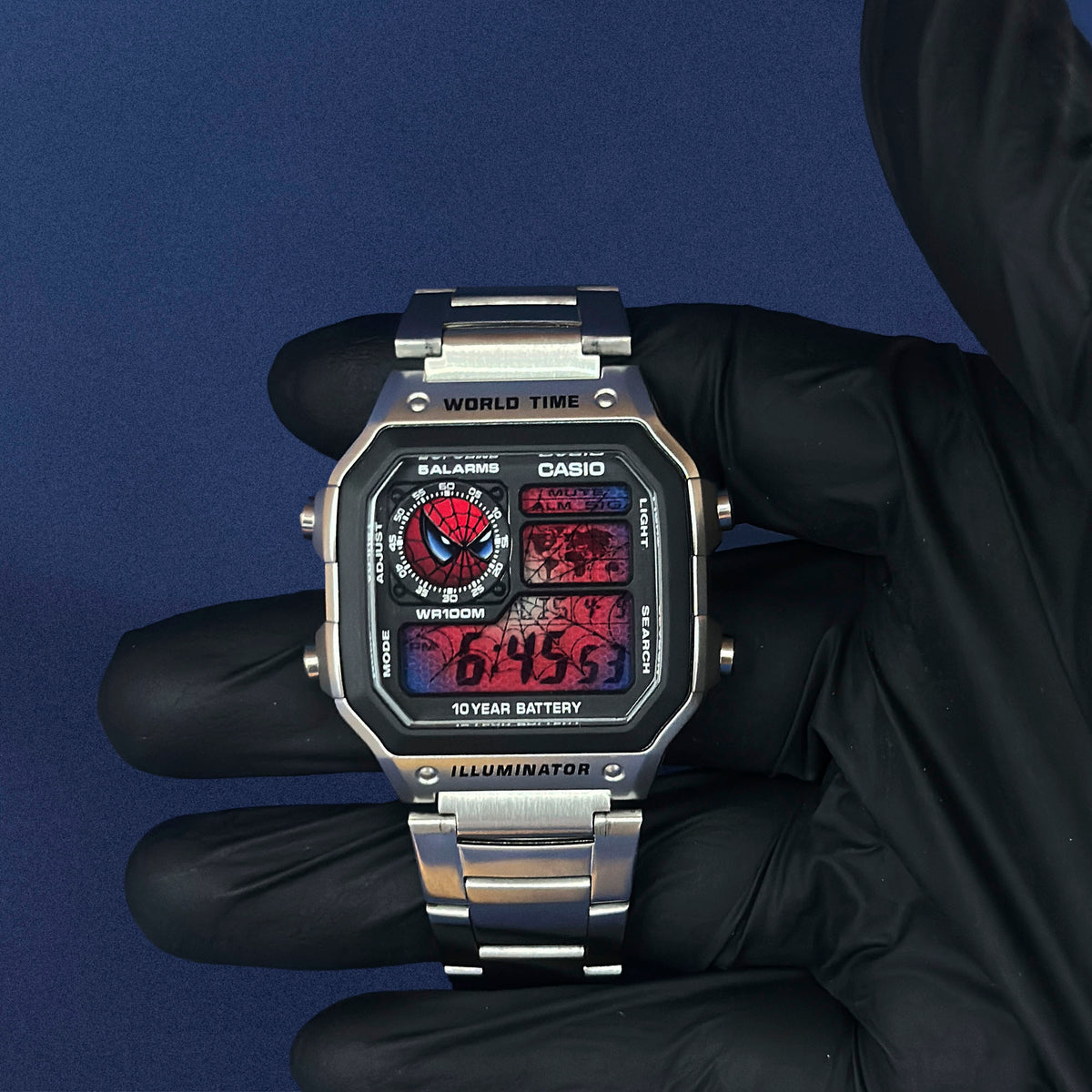 Casio AE-1200 'Webhead – Spider Emblem' Custom Mod - Casino Royale